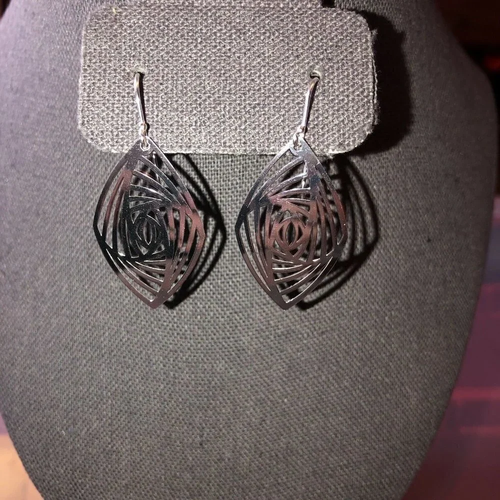 Dangle Earrings 925 Genuine Silver Earrings Jewelry